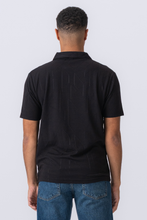 Load image into Gallery viewer, Atlas Textured Polo - Black
