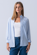 Load image into Gallery viewer, Boyfriend Oxford Shirt - Light Blue/White
