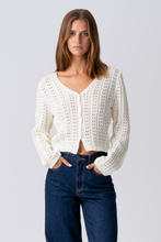 Load image into Gallery viewer, Virginia Knit Cardigan - Ecru
