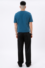 Load image into Gallery viewer, Basic Vneck t-shirt - Petroleum Blue
