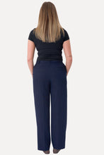 Load image into Gallery viewer, Classic Suit Pants - Navy Pinstripe
