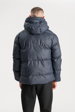 Cargar imagen en el visor de la galería, Coated Hooded Jacket - Navy
