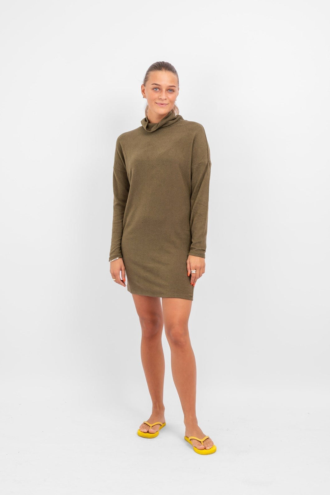 Sara Knit Dress - Dark Green