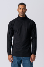 Carregar imagem no visualizador da galeria, Camisola de gola rolê - Preto

