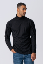 Carregar imagem no visualizador da galeria, Camisola de gola rolê - Preto
