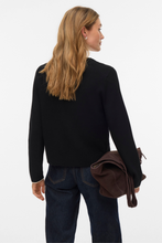 Charger l'image dans la galerie, Gold V-Neck Contrast Cardigan - Black W. Birch
