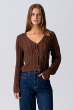 Load image into Gallery viewer, Virginia Knit Cardigan - Brown
