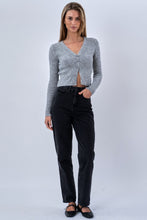 Charger l'image dans la galerie, Nova Tie Blouse Knit - Grey
