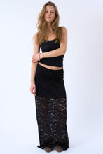 Load image into Gallery viewer, Amara Lace Maxi Skirt - Black

