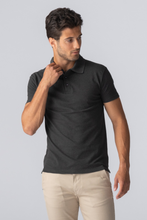 Carregar imagem no visualizador da galeria, Camisa pólo muscular - Cinzento escuro
