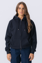 Carregar imagem no visualizador da galeria, Basic Zip Hoodie - Dark Navy
