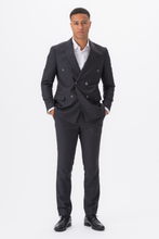 Load image into Gallery viewer, Premium Double-breasted Blazer - Grey-brown
