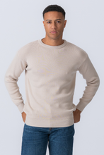 Load image into Gallery viewer, Crewneck Knit Sweater - Light Beige
