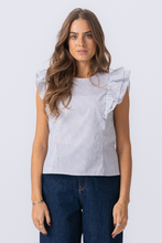 Load image into Gallery viewer, Aila Top - Snow White / Black
