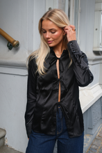 Load image into Gallery viewer, Lucy Tie Shirt - Black
