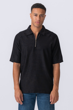 Carica l'immagine nel visualizzatore di Gallery, Enzo Short Sleeve Half Zip - Black
