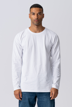 Load image into Gallery viewer, Basic Long-sleeved T-shirt - White
