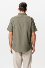 Charger l'image dans la galerie, Short Sleeve Linen Shirt - Army
