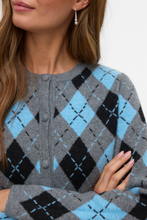 Carregar imagem no visualizador da galeria, Giorgia O-Neck Cardigan - Medium Grey Melange
