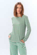 Carica l'immagine nel visualizzatore di Gallery, Stripped Long Sleeve Slim Fit - Green
