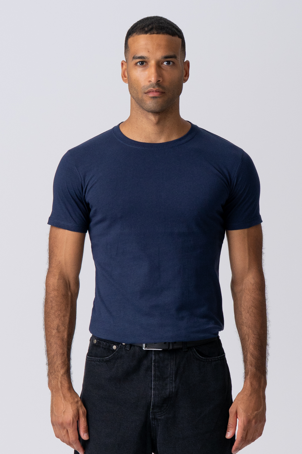 T -shirt muscolare - blu scuro