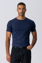 Carica l&#39;immagine nel visualizzatore di Gallery, T -shirt muscolare - blu scuro
