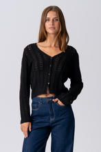 Load image into Gallery viewer, Virginia Knit Cardigan - Black
