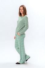 Carica l'immagine nel visualizzatore di Gallery, Stripped Long Sleeve Slim Fit - Green
