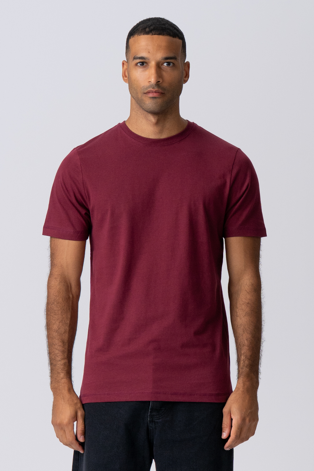 Organic Basic T-shirt - Burgundy