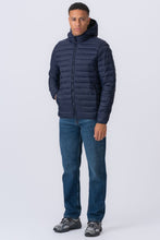 Load image into Gallery viewer, Hooded Light Puffer Jacket - Navy
