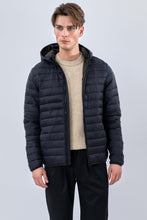 Carica l'immagine nel visualizzatore di Gallery, Hooded Light Puffer Jacket - Black
