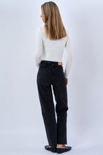 Load image into Gallery viewer, Nova Tie Blouse Knit - White
