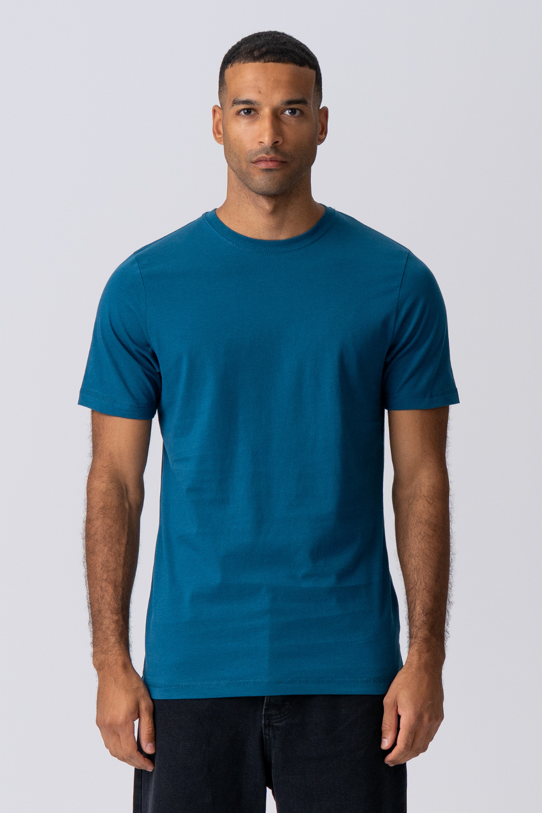 Organic Basic T-shirt - Petrol Blue