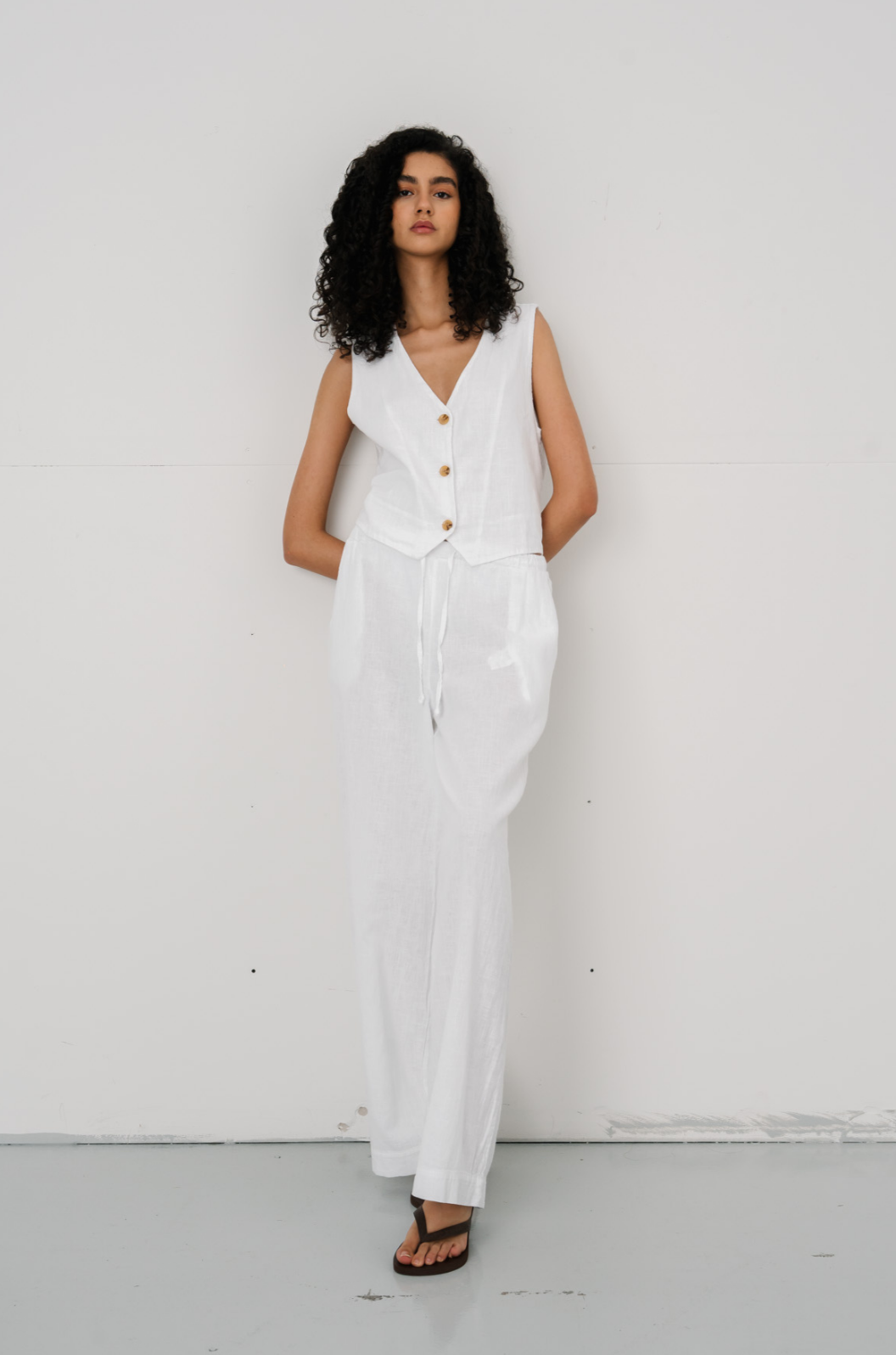 Luna Pants - White