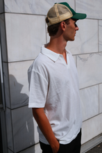 Load image into Gallery viewer, Atlas Textured Polo - White
