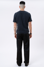 Cargar imagen en el visor de la galería, Nørregade Stripe - Mottled Blue -Black
