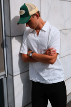 Load image into Gallery viewer, Atlas Textured Polo - White

