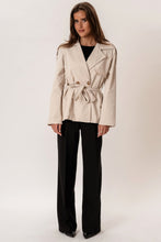 Load image into Gallery viewer, Sia Short Trenchcoat - Off White
