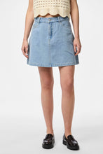 Charger l&#39;image dans la galerie, Abbi A-Shape Skirt - Light Blue Denim
