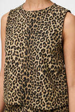Load image into Gallery viewer, Salume Denim Top - White Pepper Leo
