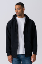 Load image into Gallery viewer, Relaxed Zip Hoodie - Black
