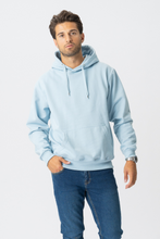 Carregar imagem no visualizador da galeria, Camisola com capuz básica - Azul celeste
