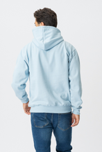 Carregar imagem no visualizador da galeria, Camisola com capuz básica - Azul celeste
