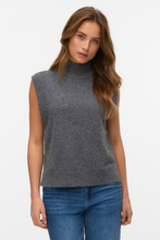Cargar imagen en el visor de la galería, Wow Highneck Vest - Medium Grey Melange

