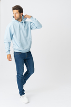 Carregar imagem no visualizador da galeria, Camisola com capuz básica - Azul celeste
