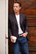 Cargar imagen en el visor de la galería, Premium Double-breasted Blazer - Black
