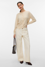 Load image into Gallery viewer, Marina Pointelle Cardigan - Birch
