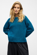 Charger l'image dans la galerie, Juno O-Neck Knit - Legion Blue Melange
