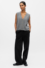 Load image into Gallery viewer, Ivona S/L Knit Vest - Medium Grey Melange
