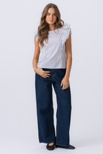 Load image into Gallery viewer, Aila Top - Snow White / Black
